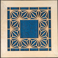 Asa-No-Ha - White and Blue, negative space