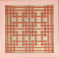 Holding Hands - Pink Paint, Dyed Red