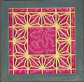 Asa-No-Ha - Forest Green, Pink Cloth